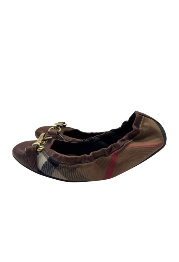 BURBERRY - BALLERINA FLATS CHECK HOUSE - Image 8
